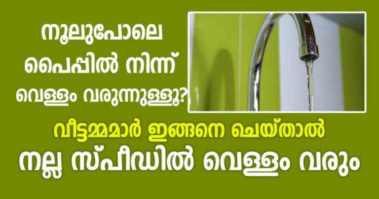 പൈപ്പിൽ നിന്നും വെള്ളം വരുന്നതിന് സ്പീഡ് കുറവാണോ!? വീട്ടമ്മമാർ ഇങ്ങനെ ചെയ്‌താൽ നല്ല സ്പീഡിൽ വെള്ളം വരും.!! | Tip To Repair Water Tap Easily