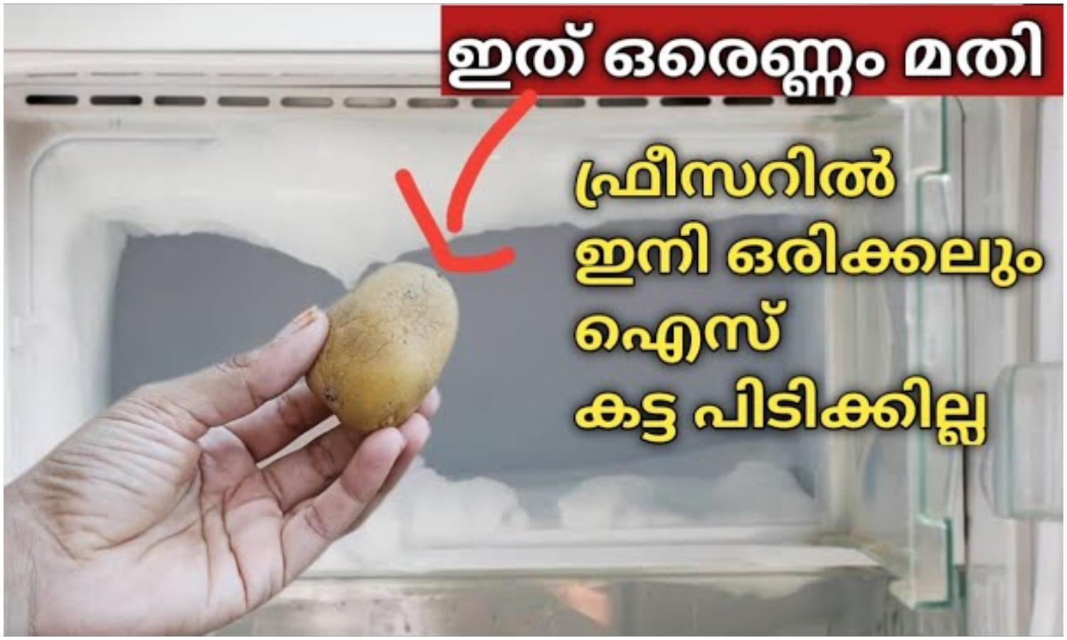 Get Rid Og Freezer Over Cooling Using Potato