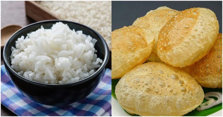 Soft Puri Recipe Using Leftover Rice