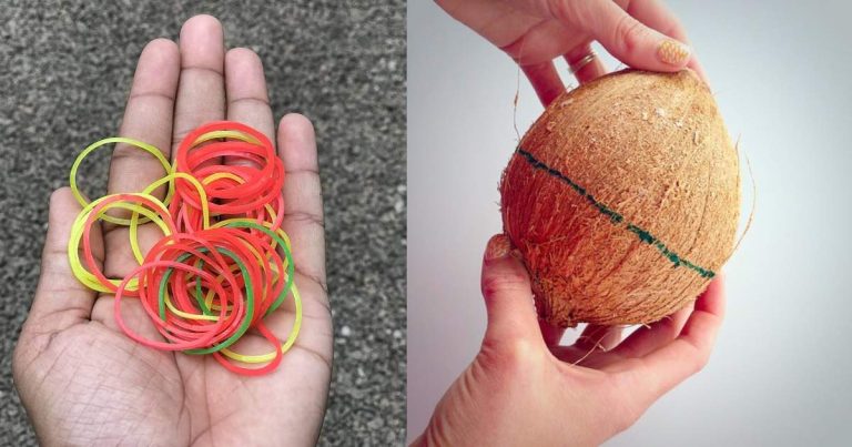 Kitchen Tips Using Rubber Band