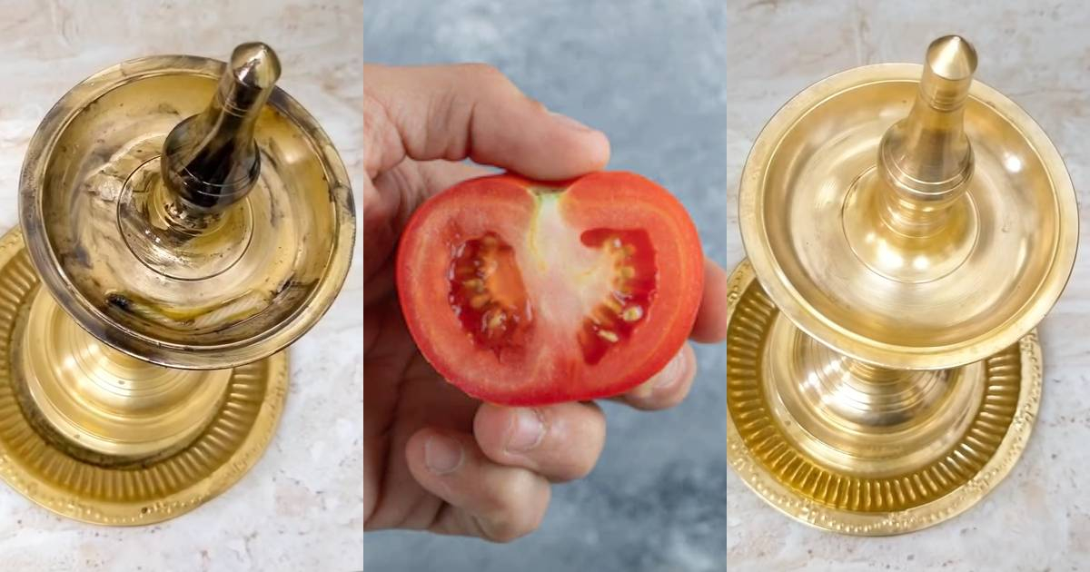 Tomato For Clean Brass Utensils