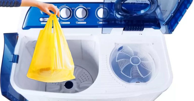 Plastic Cover In Washing Machine Trick