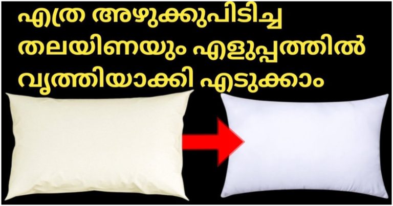 Pillow Cover Easy Cleaing Tip