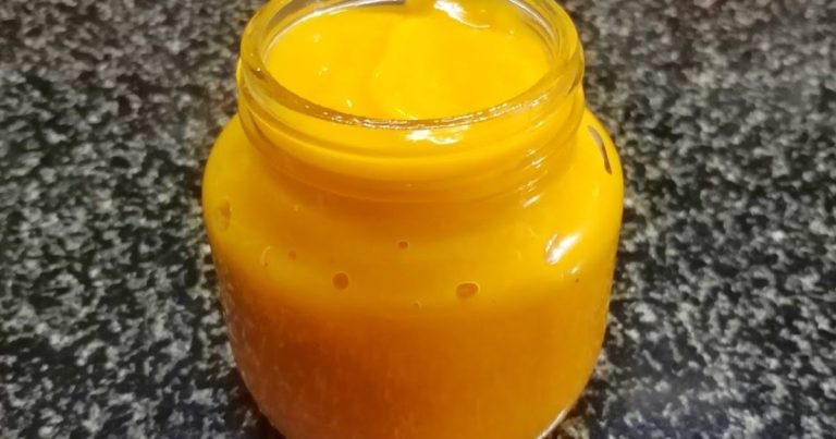 Homemade Mango Pulp