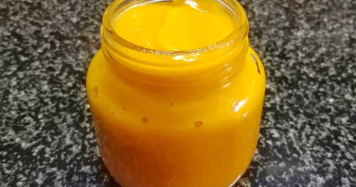 Homemade Mango Pulp